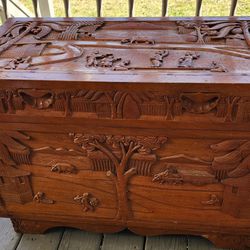  Hawaian Hand Carved Hope Chest 