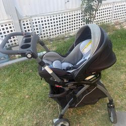 Stroller With Car Seat And Base For Car Carreola Con Porta Bebe Con Base Para Carro