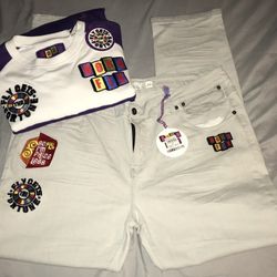 NEW Born Fly 2XL Crew Neck & Jeans Size 40