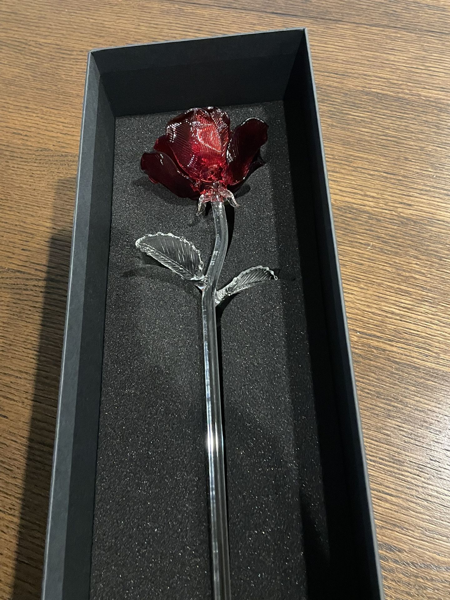 Waterford Fleurogy Red Crystal Rose