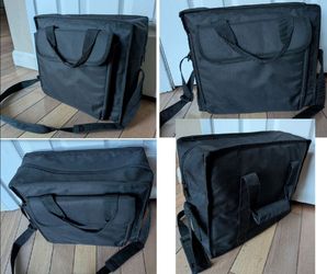 Soft messenger bag or book bag with double handles and adjustable shoulder strap, lightweight