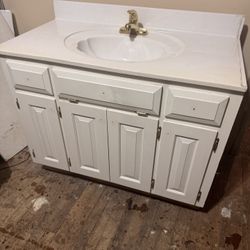 Cabinet With Marble Sink Top