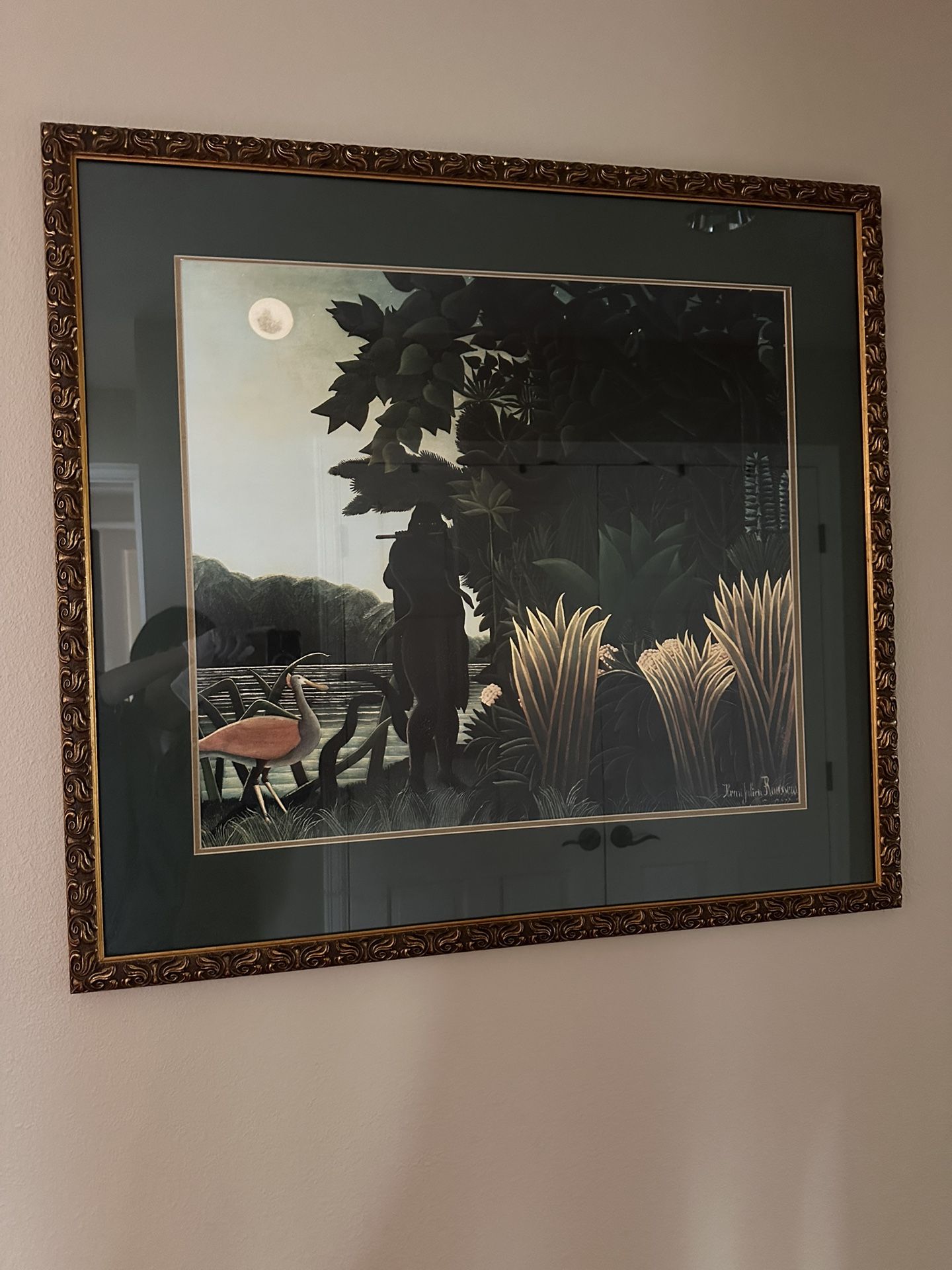 Vintage Beautiful Large Picture 37x34