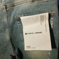 Purple jeans