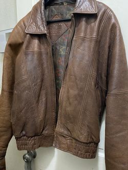 Mens Leather Jacket L