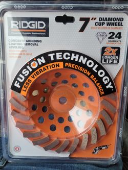 7" Diamond Cup Wheel