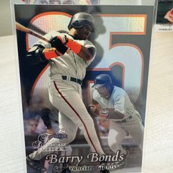 1999 Flair Showcase Passion Row 2 Barry Bonds #25 San Francisco Giants Beauty