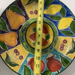 Ultima Foto Para Referencia De Precio- Bowl Hand Painted 