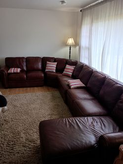 Italian leather sectional