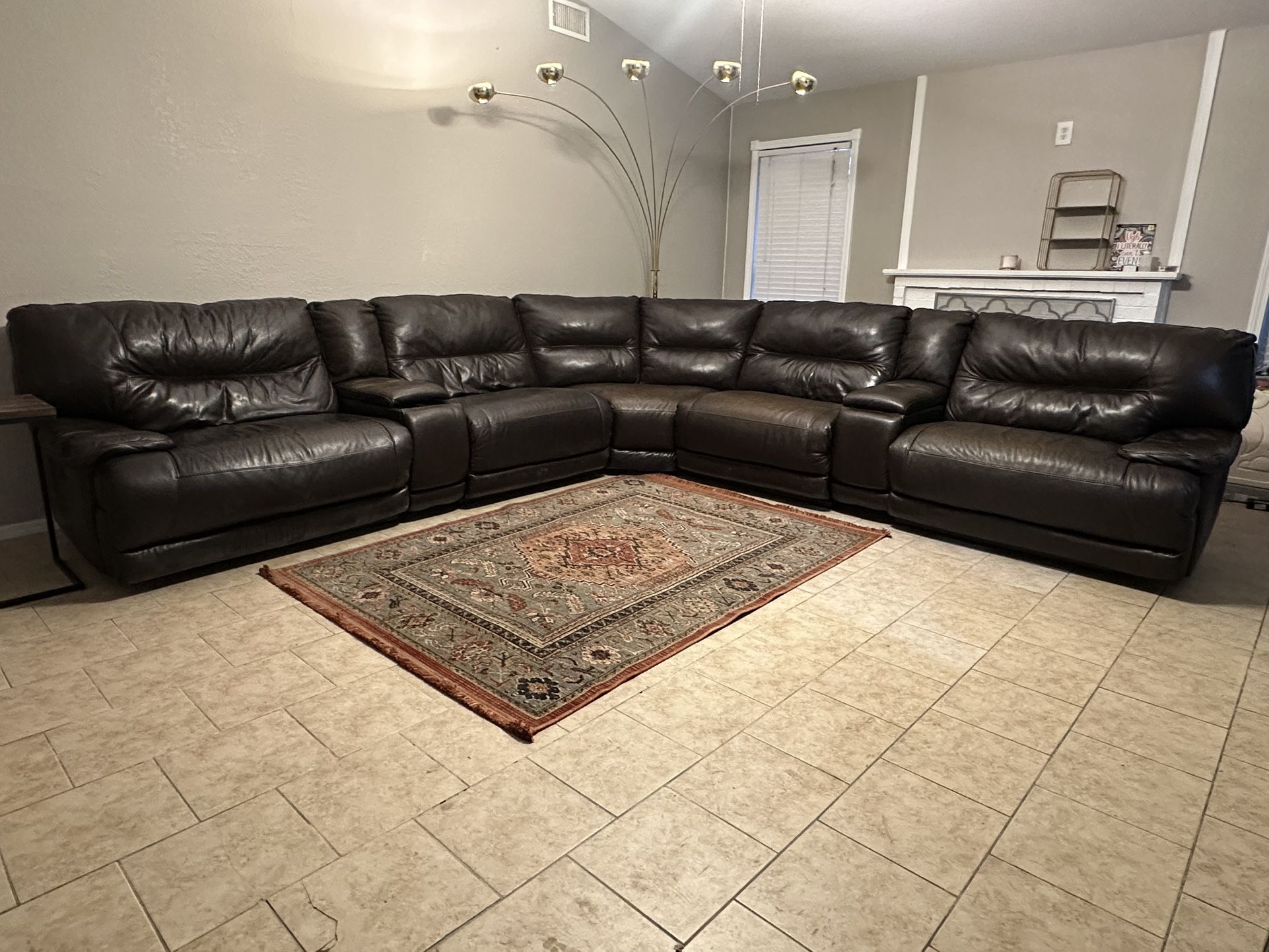 Leather Reclining Sectional - Can Deliver