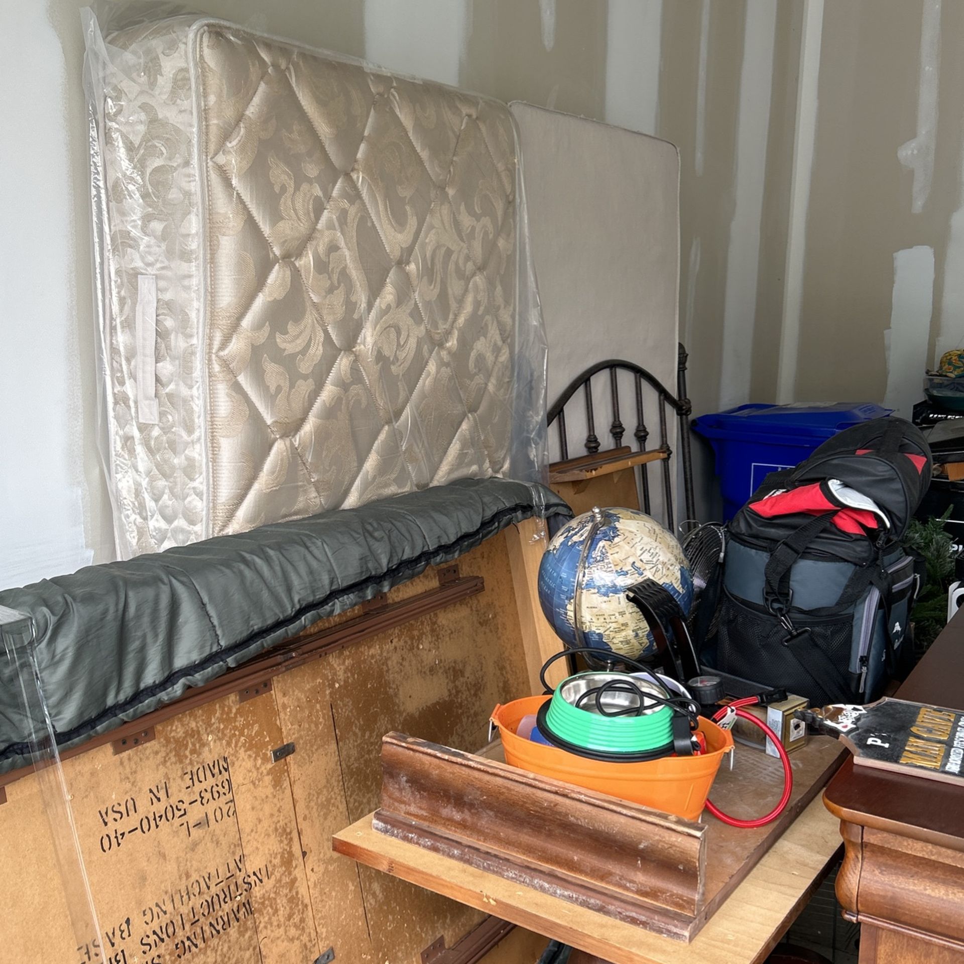 Twin Bed - Box Spring And Headboard
