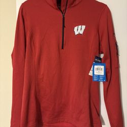 Wisconsin Badgers Columbia Long sleeve Quarter Zip 