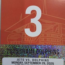 Dolphins Jets Orange Parking Pass