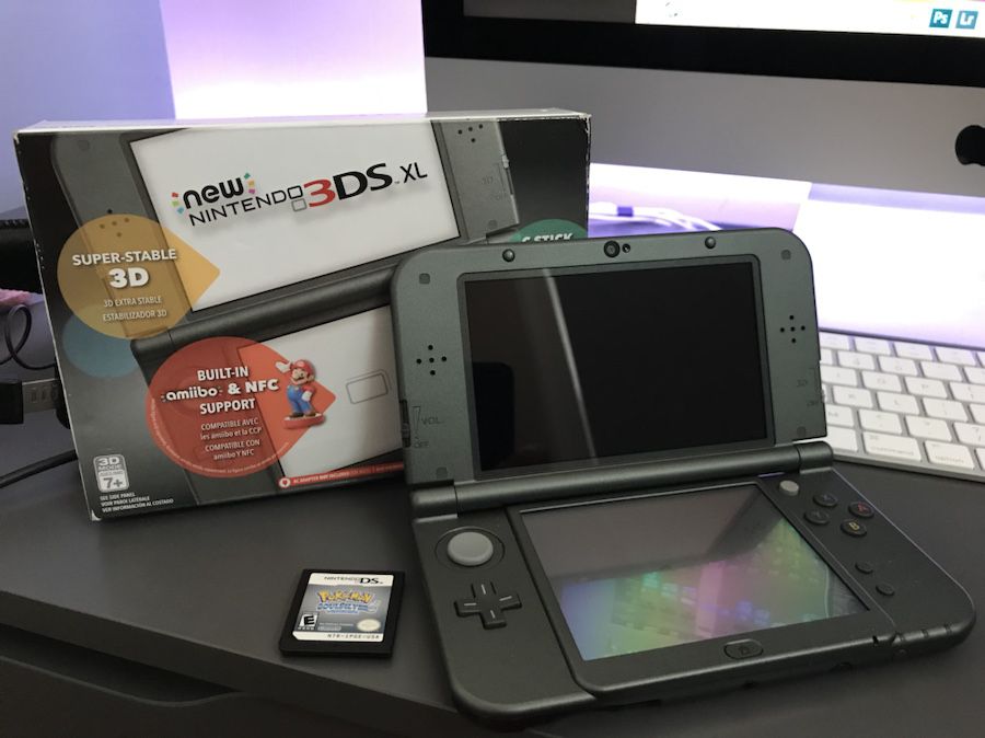Nintendo New 3DS XL 32GB with Pokemon SoulSilver (Rare)