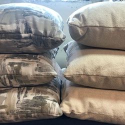 6 Brand NEW  Sofa Throw Pillows From Costco Couch 