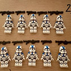 Set Of 10 501st Clone Troopers (not Lego Brand)