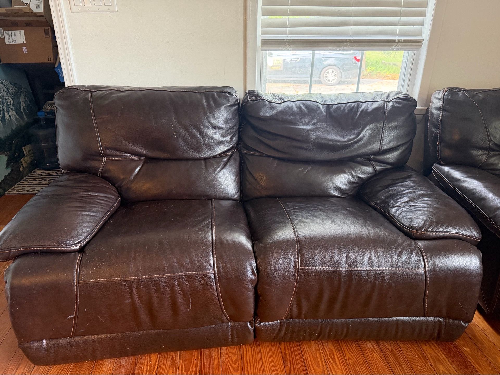 Leather couch