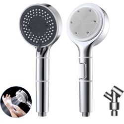 Filtered Shower Head with Handheld，Double Sided Sater Outlet Can Scrub，5 Spray Mode Showerhead with Filters #1304
