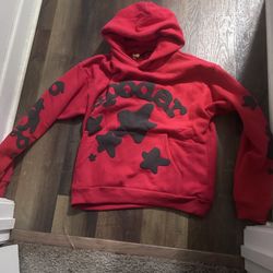 Spider Beluga red and black spider hoodie Medium