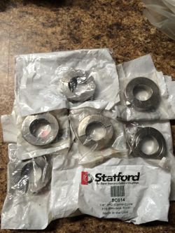 Two pieces 7/8" clamp collar stainless steel