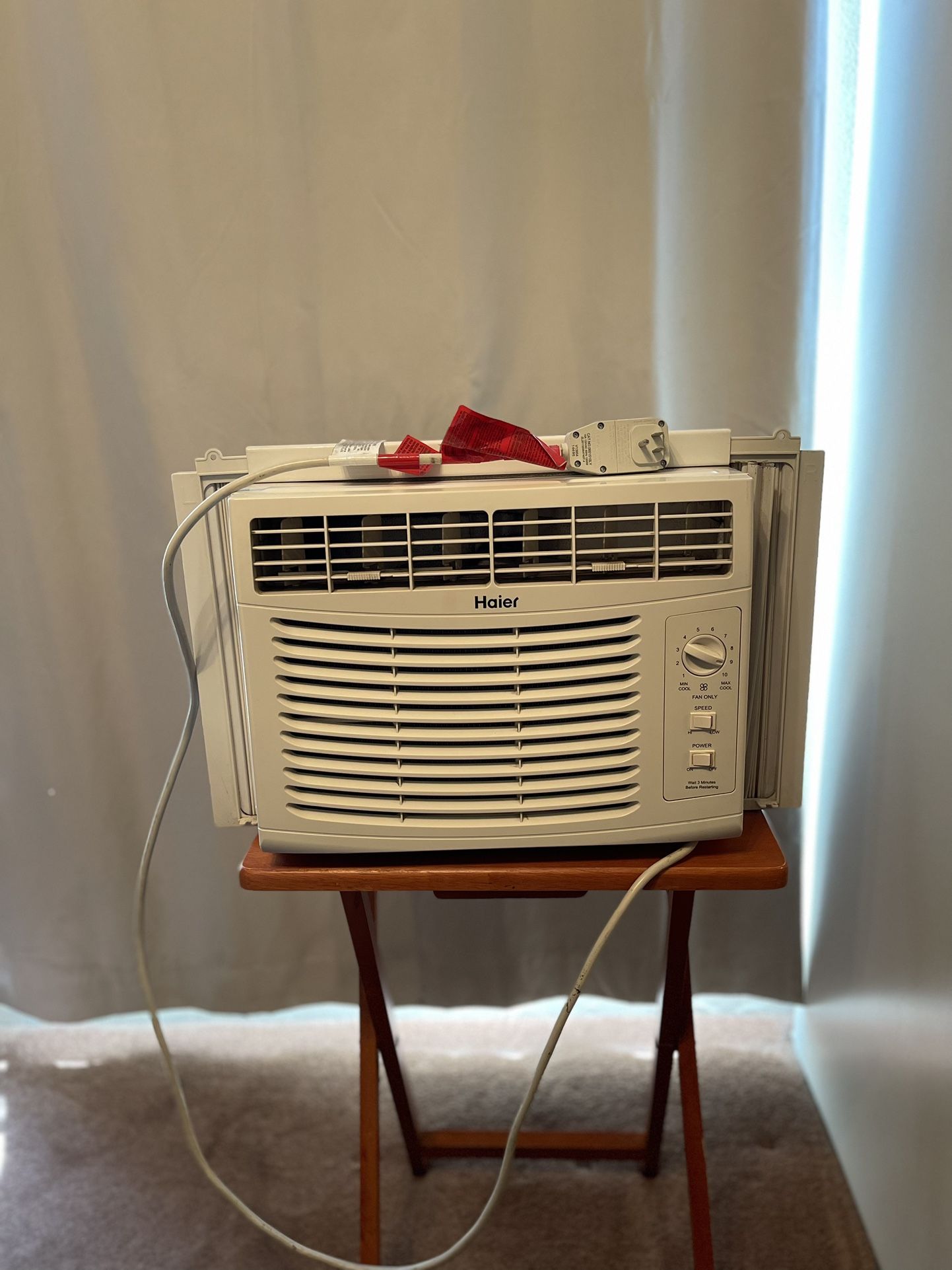 Haier HWF05XCP-L 5,000-BTU Mechanical Window Air Conditioner, White