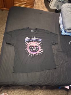New! Black Sublime Band Graphic T-Shirt