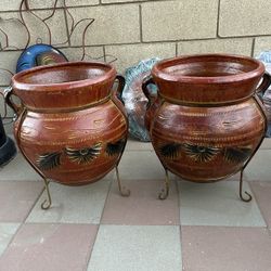New Flower Pots Made Out Of Clay 