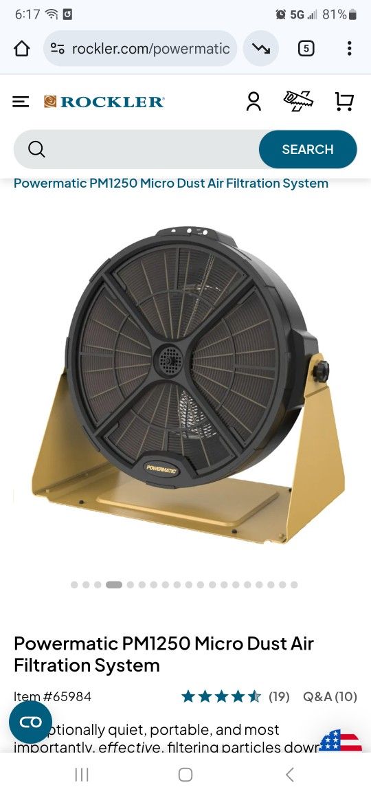 Powermatic PM1250 Micro Dust Air Filtration System