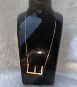 Necklace with the letter E