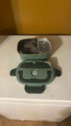 olive green electric lunch box