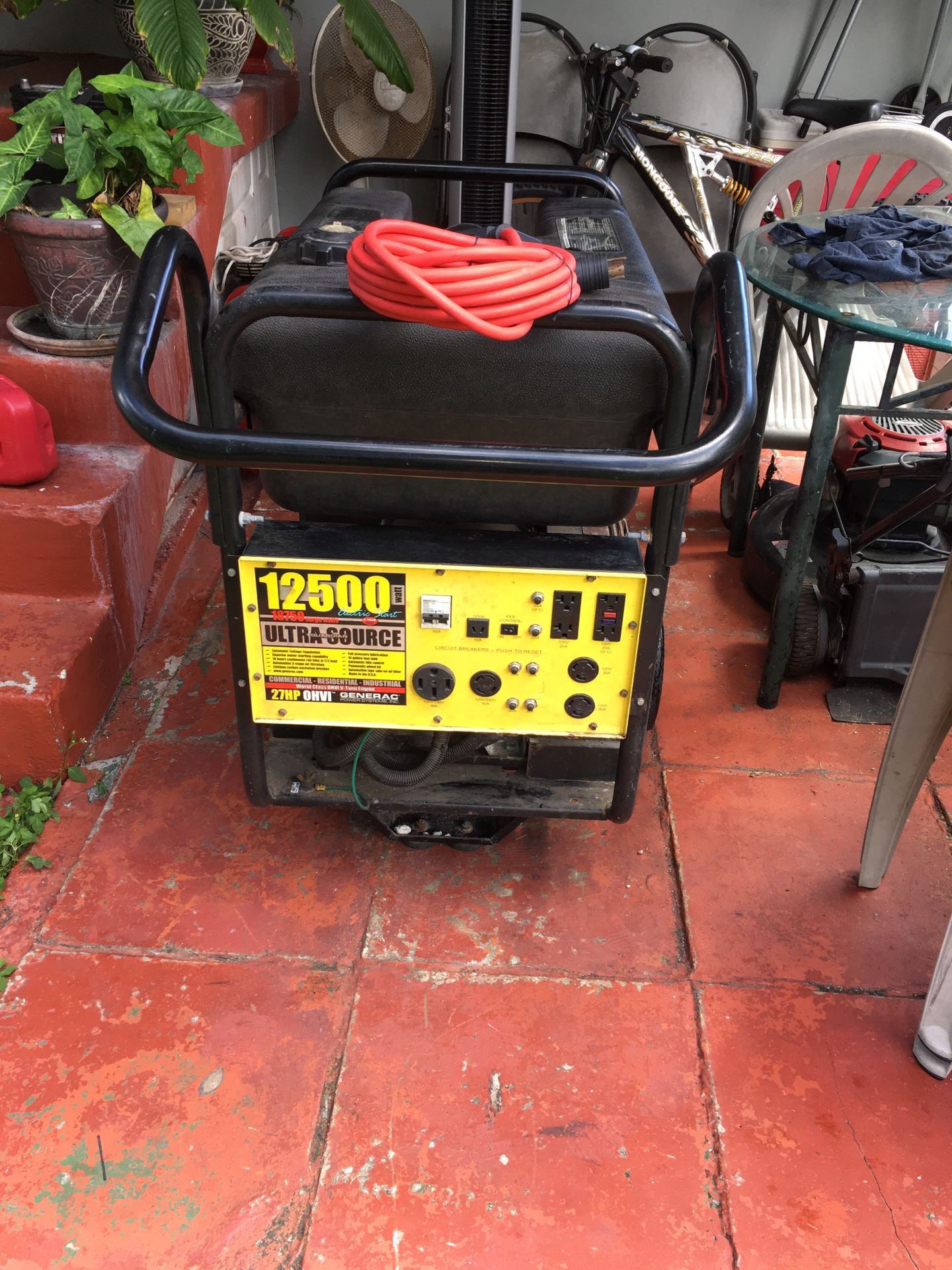 18,750 Surge WATTS Generac Generator- USED ONLY 2 TIMES|| With Electric Start [27 HP] 16 GALLON FUEL TANK ||| 1375 FIRM // NO OFFERS