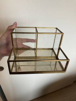 Glass Brush Holder/Display $7