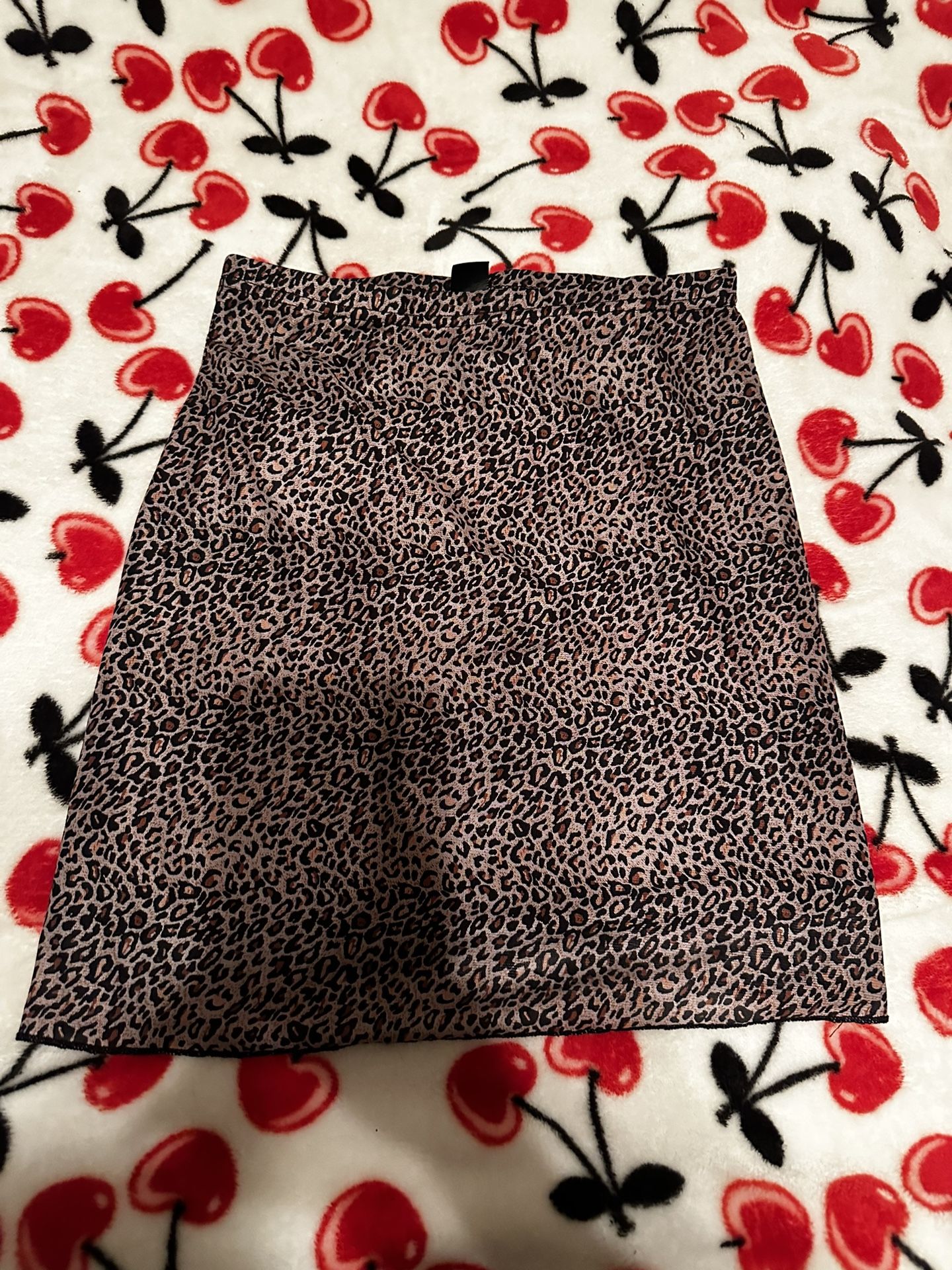 Pattered Brown mini skirt 