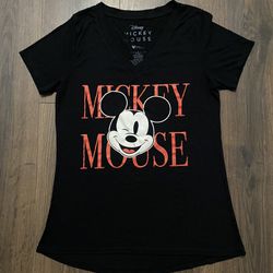 Women’s Disney Black Mickey Mouse Graphic T-shirt S