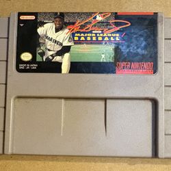 SNES Ken Griffey Jr Major League Baseball Super Nintendo Game