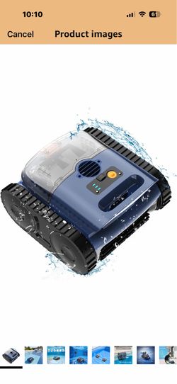 2026 Upgrade) Cordless Robotic Pool Cleaner, 180 Mins Runtime Robotic Pool Vacuum for Inground Pools, Wall & Waterline Climbing Automatic Pool Vacuum 