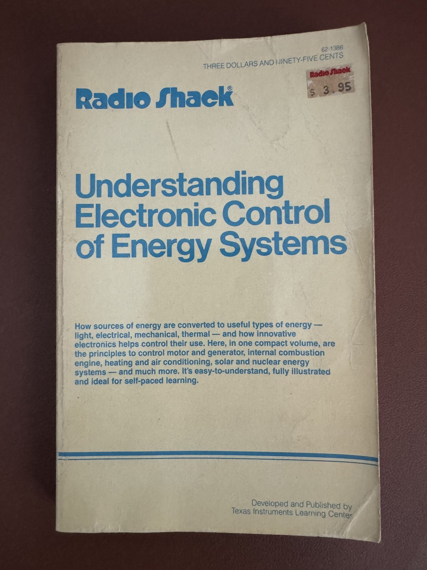 paperback: RADIO SHACK Understanding Electronic Control of Energy Systems Texas Instruments 1982