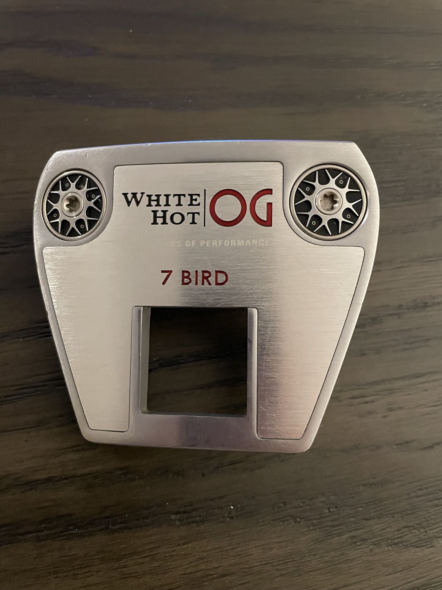 White Hot OG 7 Bird Putter Head Only W/ Cover 