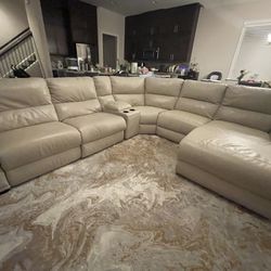 Large Sectional w/ Recliner And Chaise