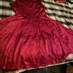 Beautiful Red Fit N Flare Dress
