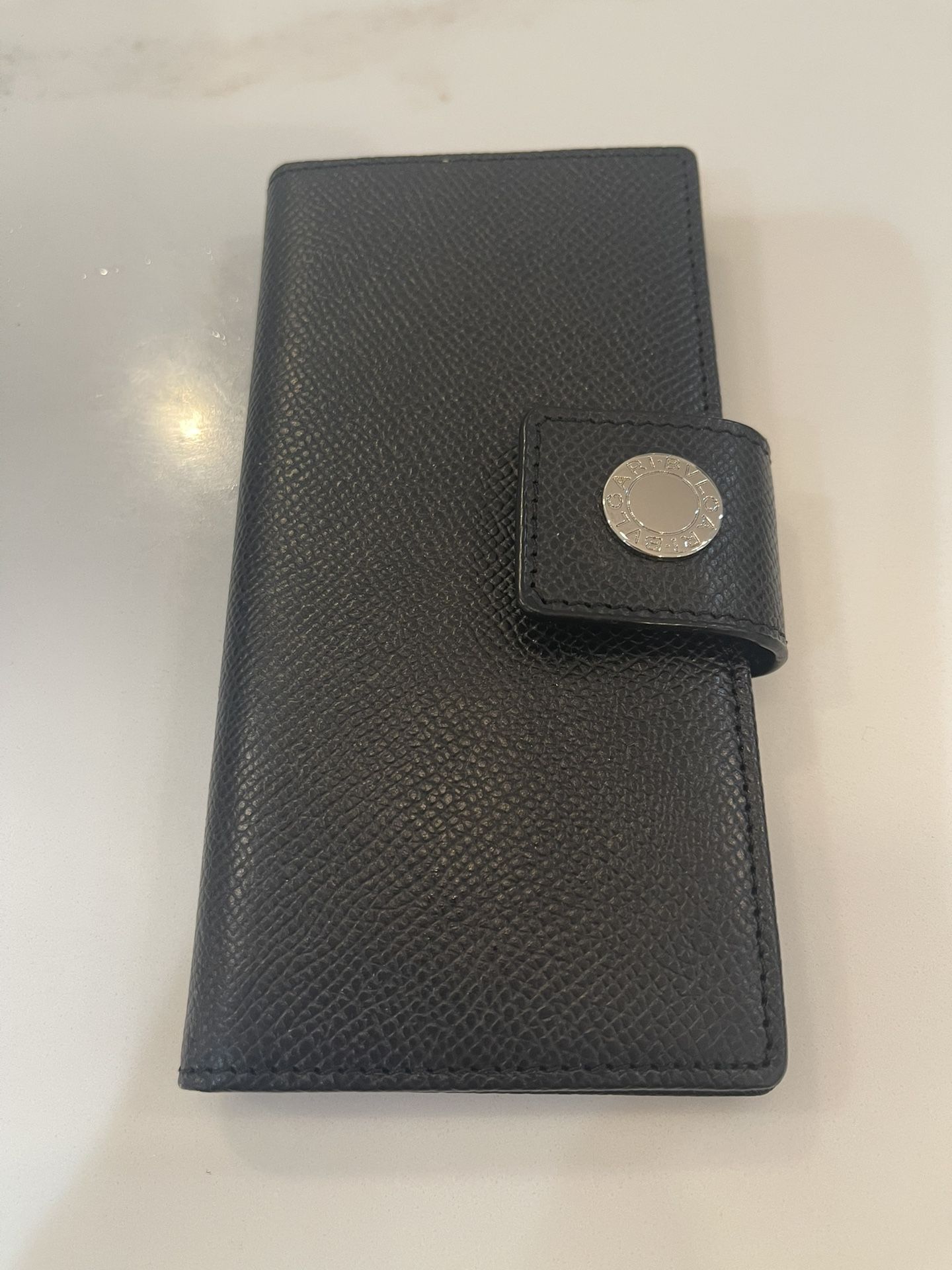 Black Leather Credits Card Holser (unisex)