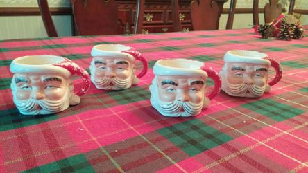 Antique Santa Mini Mugs