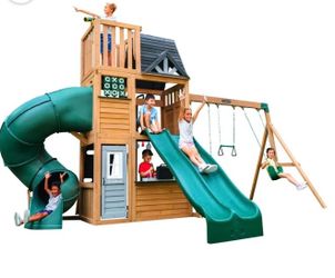 KidKraft Wooden Swing Set Playset