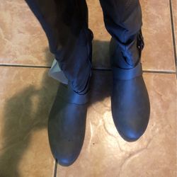 New Grey Boots Size 12
