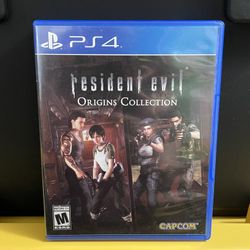 Resident Evil Origins Collection for Sony PlayStation 4 PS4 video game console system RE Zombie Zombies 