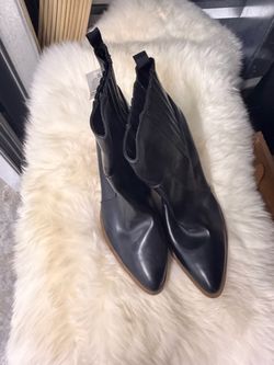 Black booties size 9