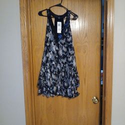 Beautiful Black And Grey Women's Dress