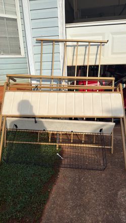 Gold full/ queen bed frame