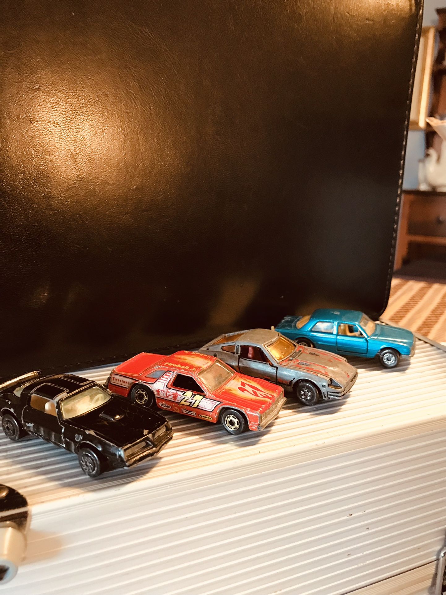 4 Vintage Cars Need TLC Scratches (matchbox Datsun 280zx has chipped Paint ) NO iNDIVIDUAL SALES