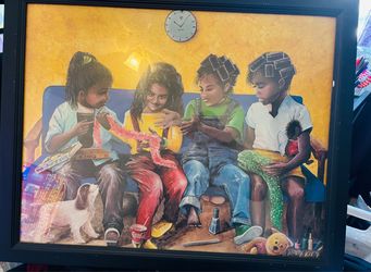 Beauty shop picture in frame